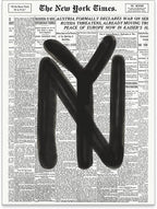 noxozoqm Black and White Newspaper Wall Art Vintage New York City Poster Trendy by Unknown