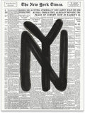 noxozoqm Black and White Newspaper Wall Art Vintage New York City Poster Trendy by Unknown