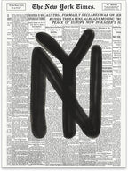 noxozoqm Black and White Newspaper Wall Art Vintage New York City Poster Trendy by Unknown