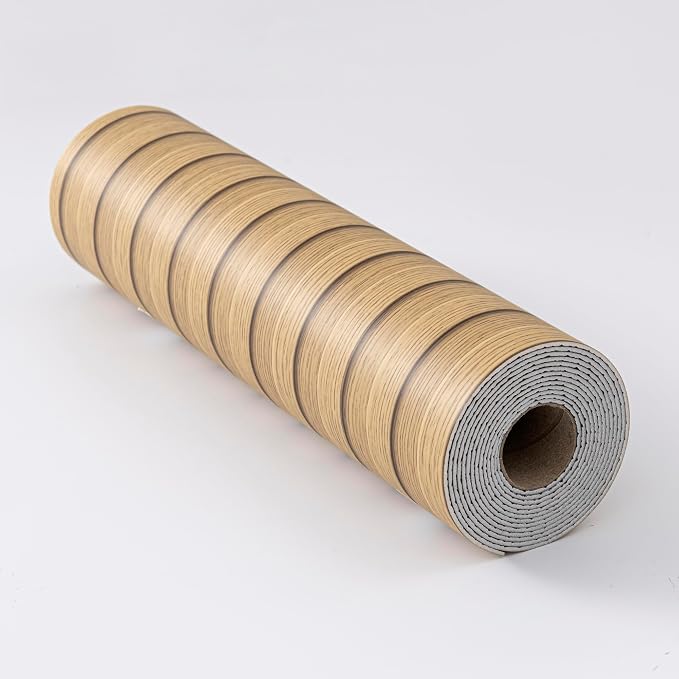Haimin Wood Grain Slat Wall Panels Peel and Stick Faux Wood Thick Wallpaper - Image 9