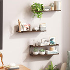 Fixwal Bathroom Floating Shelves Over Toilet, 15.8in Farmhouse Rustic Wood - Image 6