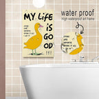 DIHSIEG Inspirational Canvas Wall Art funny bathroom wall art Print Poster - Image 3