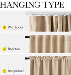 NICETOWN Doorway Curtain & Track Set, Privacy Room Darkning French Door Curtain - Image 3