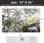 -Tropical Botanical Palm Leaf Fabric Wallpaper Living Room Bedroom Bathroom - Image 4