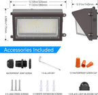 120W LED Wall Pack Light with Dusk-to-Dawn Sensor, 16800LM 5000K LED Security - Image 6