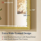 Keonjinn 60" x 36" Gold Bathroom Mirrors - Image 3