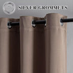 IGEMAEVE Blackout Curtains 96 Inch Length 2 Panels Set, Grommet Energy Saving - Image 2