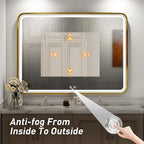 40x30 Inch LED Bathroom Mirror - Image 5