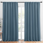 NICETOWN 2 Panels Blackout Curtains, Rod Pocket Thermal Insulated Drapess by NICETOWN