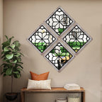 ZEXUIRU 4 Set. Rustic Wall Mirrors - Image 2