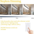 Ralbay Black Bathroom Lights Fixtures Dimmable 5 Color Temperature Black - Image 3