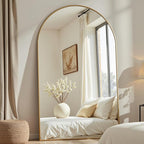 Dewfig Arched Full Length Mirror, Oversized Full Body Mirrors by YourSpacePerfectlyReflected