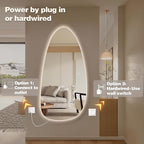 Led Full Body Mirror, Frameless Hanging Dressing Mirrors - Image 6