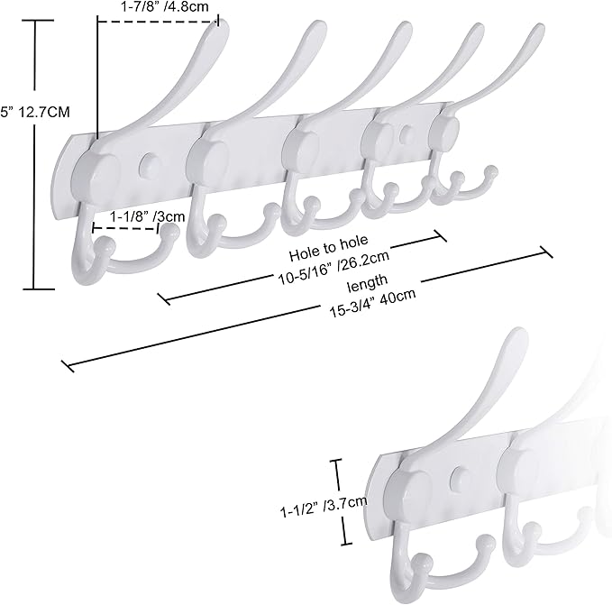 Dseap Wall Mounted Coat Rack - Image 6