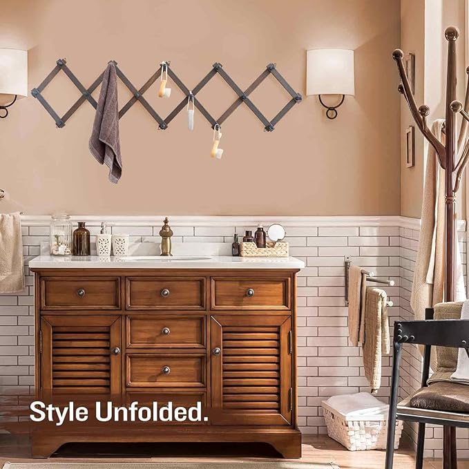 SCUNDA Rustic Wall Mounted Hat Rack - Image 5