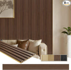 WPC Slat Wall Paneling, TV Background, Living Room, 94.5 x 6 in by Unknown