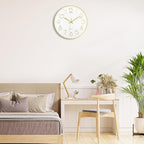 Foxtop 14 Inch Large Wall Clock Silent Non-Ticking Battery Operated Round - Image 5