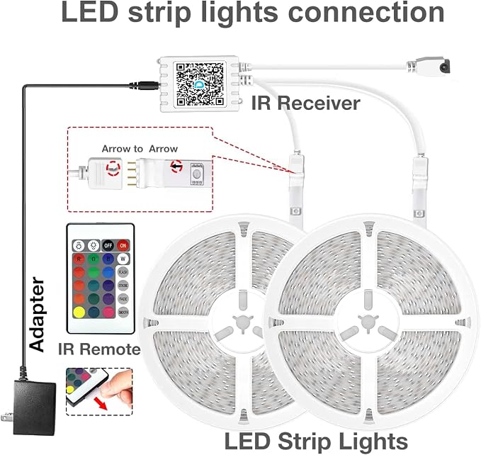 DAYBETTER LED Strip Lights 200ft, Color Changing Lights Strip - Image 6