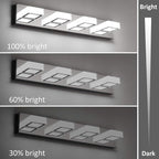 Ralbay Dimmable Bathroom Lights Modern 4 Lights Vanity Lights Fixtures Acrylic - Image 4