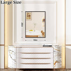 AAZZKANG Rectangular Metal Frame Mirror Retro Bathroom Bedroom Wall Mirrors - Image 2