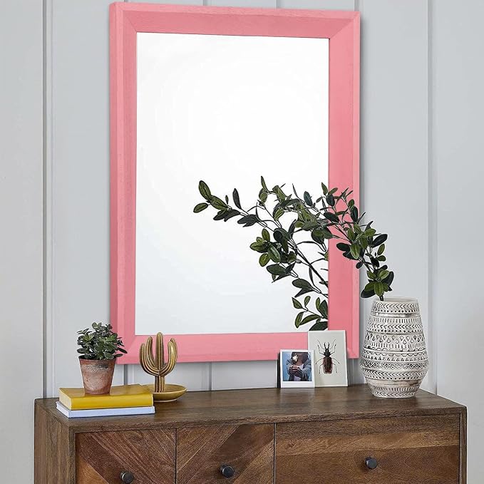 AAZZKANG Rectangle Mirror with Wood Frame Modern Farmhouse Wall Mirrors Decor - Image 3