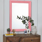 AAZZKANG Rectangle Mirror with Wood Frame Modern Farmhouse Wall Mirrors Decor - Image 3