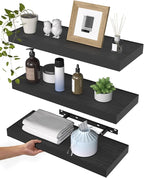 WALI Floating Shelves for Wall, 3 Tier Bathroom Storage Shelf Over Toilet by WALI