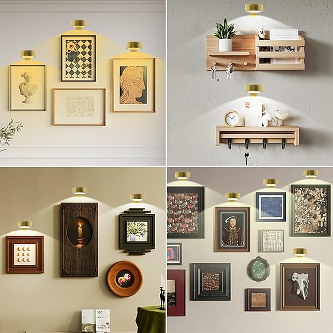 6pcs Wall Picture Light Battery Operated, Painting Light - Image 6
