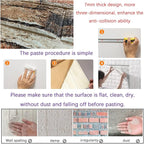 Yutianli 7mm Thick Anti-Collision self Adhesive 3D Wall Panels Peel and Stick - Image 6