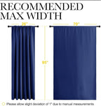 NICETOWN 2 Panels Blackout Curtains, Rod Pocket Thermal Insulated Drapess - Image 6