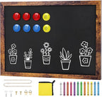 Magnetic Chalkboard, 12x16 Inches Blackboard by JEFURE