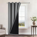 Yakamok 100% Blackout Curtains 84 Inches Long, 2 Thick Layers Heat and Full by Yakamok