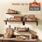 BAYKA Wall Shelves for Bathroom Decor, Floating Wall Shelves for Living Room - Image 4