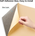 8 Pack Self-Adhesive Acoustic Panels 12" X 10" X 0.4" - Image 2