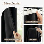 hoeflife Blackout Curtains for Bedroom Room Darkening Curtains for Living Room - Image 3