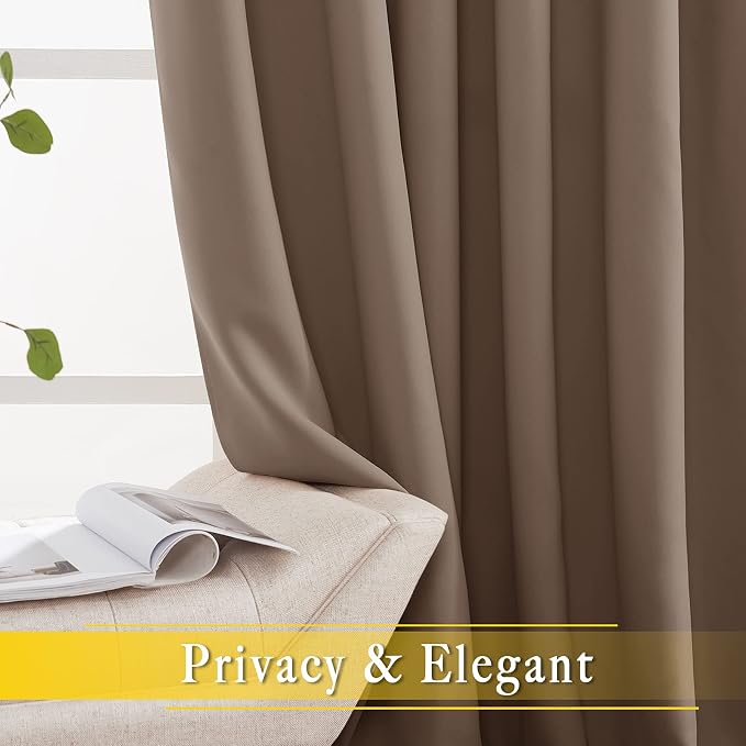 NICETOWN Blackout Blinds for Patio Door, Sliding Door Insulated Blackout - Image 6