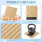 Nuanchu 60 Pcs 3D Slat Wall Panels, Paintable Waterproof Textured Tiles - Image 3
