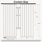 hoeflife Blackout Curtains for Bedroom Room Darkening Curtains for Living Room - Image 6