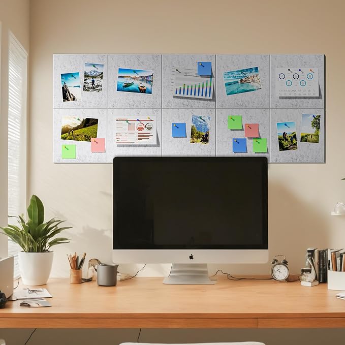 MaxGear Large Cork Board for Wall 48" x 36" Light Gray Bulletin Board, 12 Pack - Image 8
