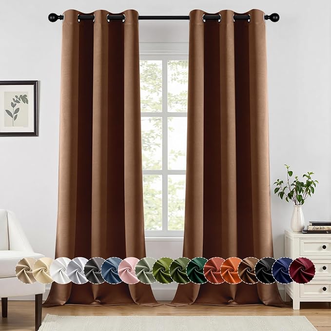 MIULEE Blackout Curtains for Bedroom Living Room 2 Panels, Thermal Insulated by MIULEE