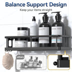 YASONIC Shower Caddy Adhesive, Rustproof Shower Shelves - Image 6