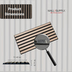 Wall!Supply 3D Soundproof Wall Panels – Acoustic Natural Oak Finish – EPS Foam - Image 6