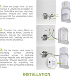 ASD LED Indoor Wall Mount Light Fixture - Image 8