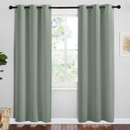 NICETOWN Greyish Green Room Darkening Curtains by NICETOWN