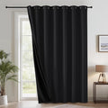 RYB HOME Extra Wide 100% Blackout Patio Door Curtain 96 inch Long, Grommet Room by RYBHOME