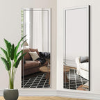 Syndra 65‘’x24‘’ Beveled Edge Full Length Mirror, Frameless Wall-Mounted & by Syndra