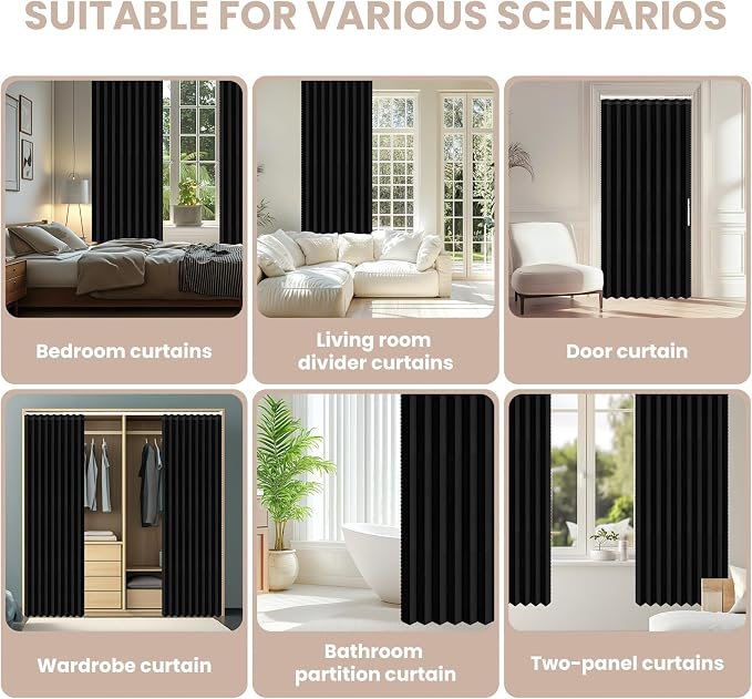 AJAZZ Blackout Magnetic Door Curtain - Image 7