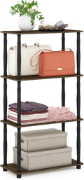 Furinno Turn-N-Tube 4-Tier Multipurpose Shelf Display Rack, Classic Tubes by Furinno-FitsYourSpaceFitsYourBudget