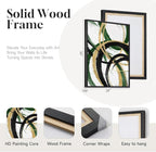 Framed Green Abstract Wall Art Set of 2 - Image 5