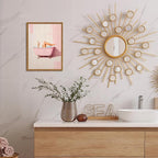 Funny Pink Girl Bathroom Wall Art, Cute Girly Bathtub Wall Decor Painting - Image 5